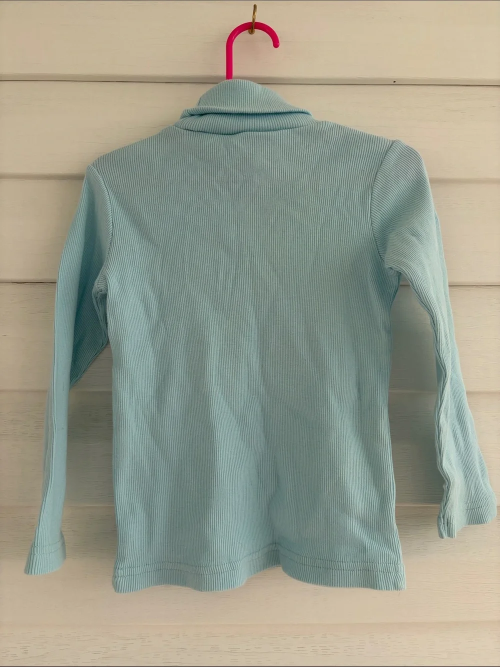 NWT Vintage 2004 Gymboree Aqua Ribbed Turtleneck Top 3T Basic Layering Tee